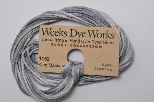 King Mackerel 1152 Weeks Dye Works 6-Strand Hand-Dyed Embroidery Floss