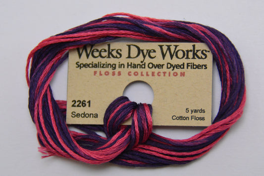 Sedona 2261 Weeks Dye Works 6-Strand Hand-Dyed Embroidery Floss