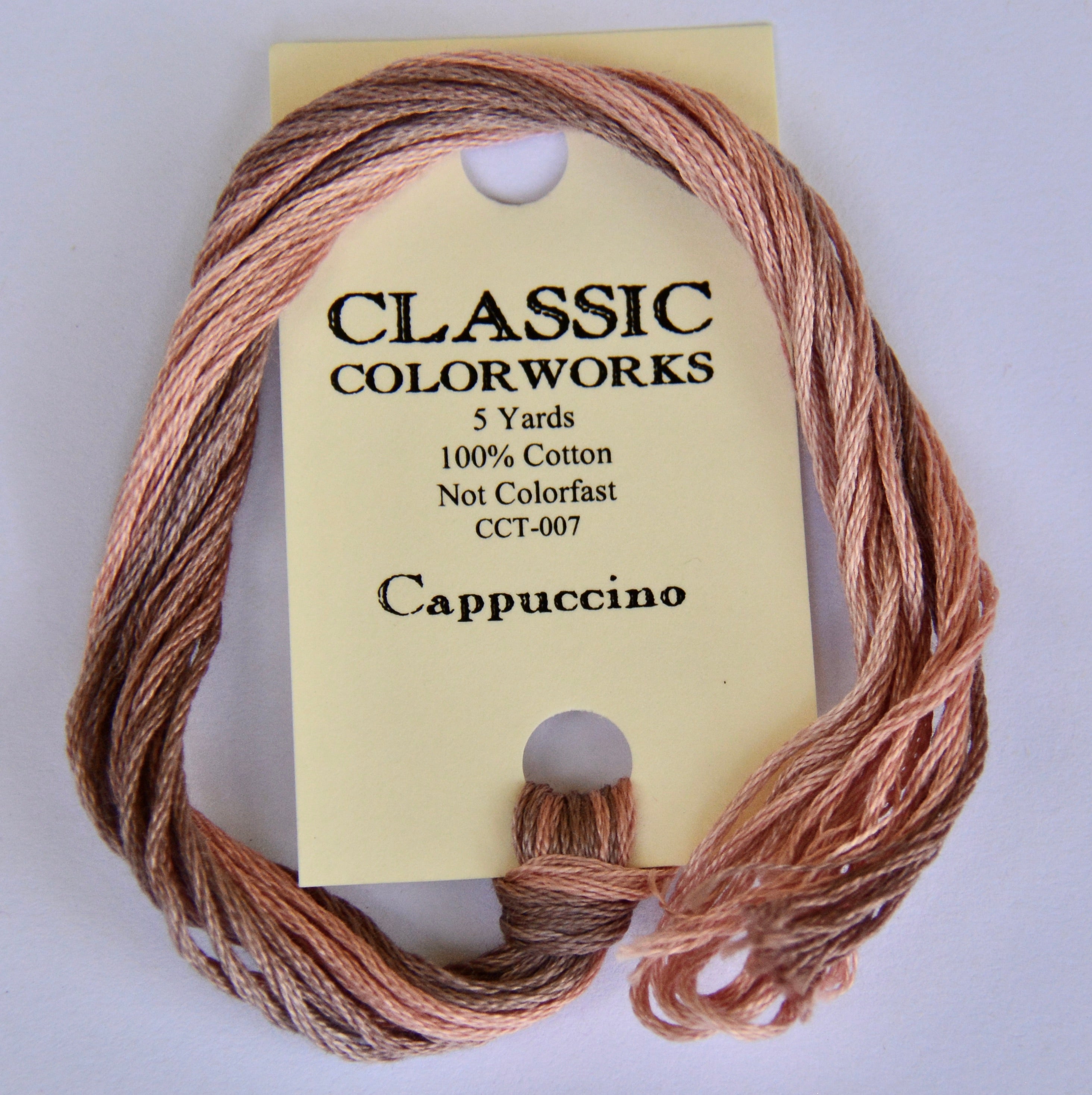 Classic Colorworks Cappuccino Classic Colorworks 6-Strand Hand-Dyed Embroidery Floss – The ...