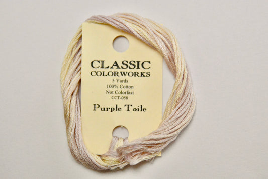 Purple Toile Classic Colorworks 6 Strand Hand-Dyed Embroidery Floss