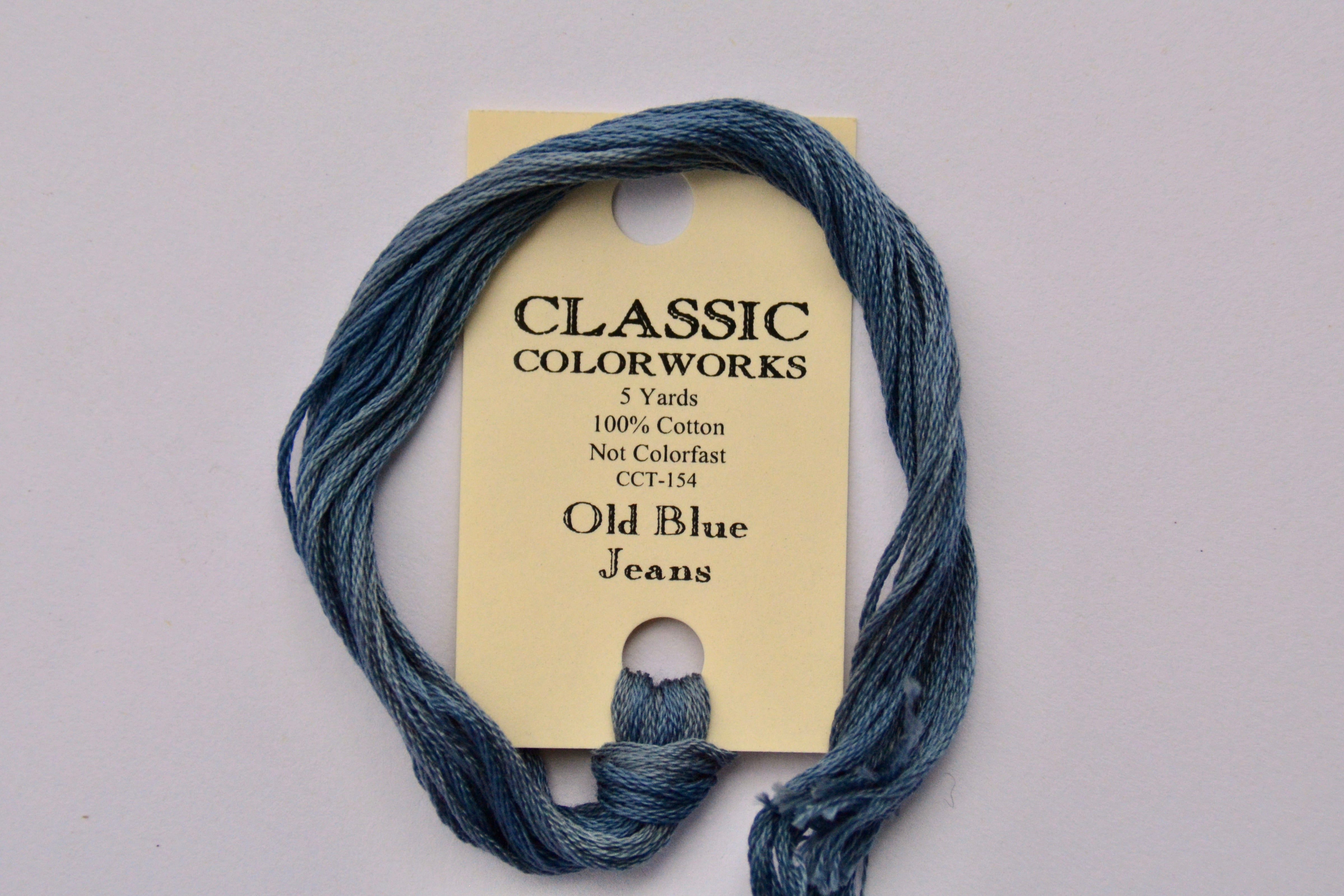 Classic Colorworks Old Blue Jeans Colorworks 6-Strand Hand-Dyed Embroidery Floss – The ...