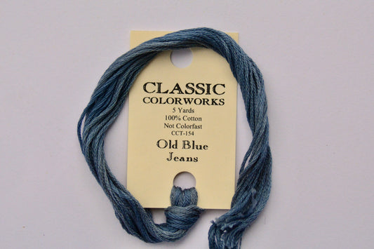 Old Blue Jeans Colorworks 6-Strand Hand-Dyed Embroidery Floss