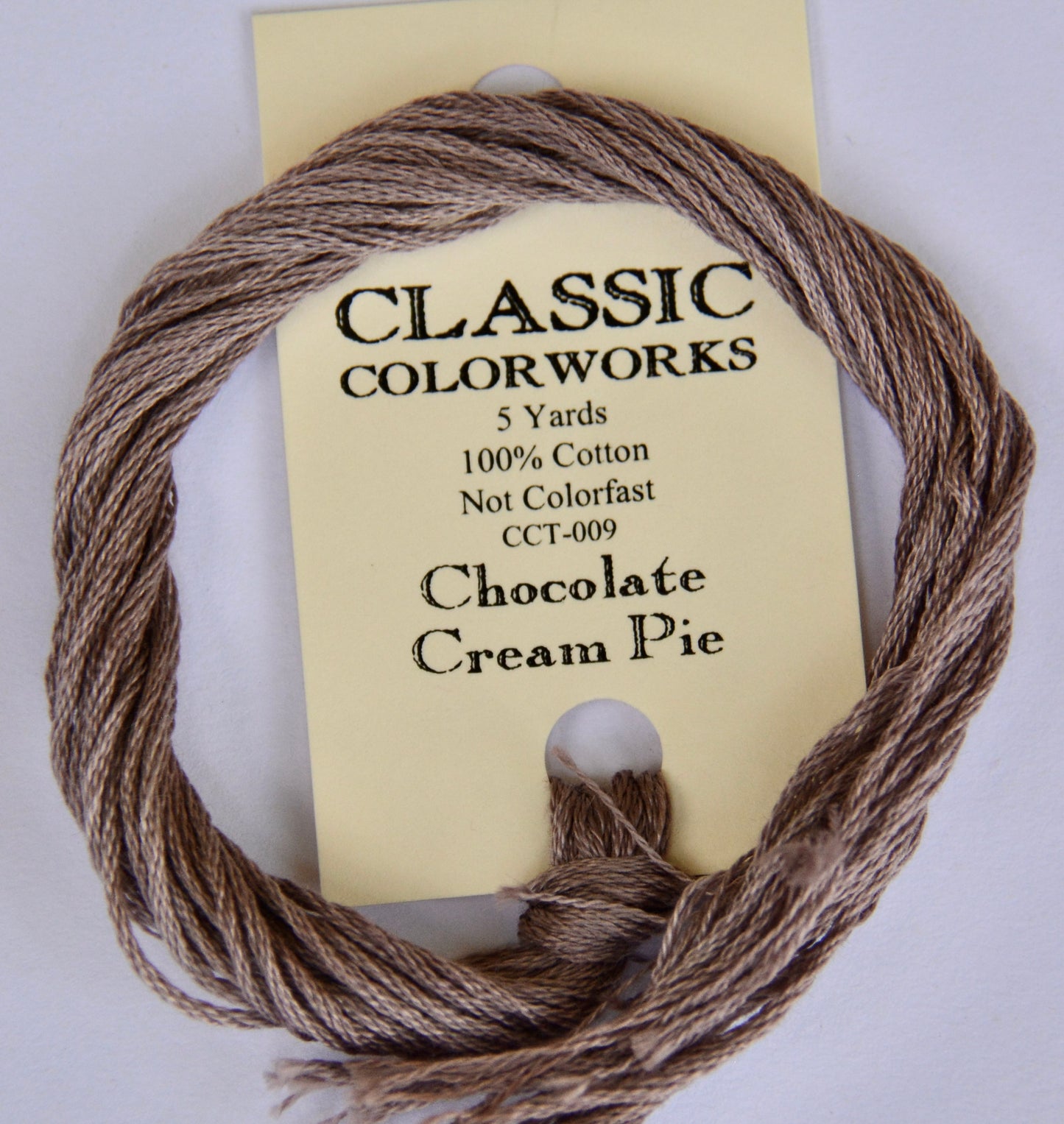 Chocolate Cream Pie Classic Colorworks 6-Strand Hand-Dyed Embroidery Floss