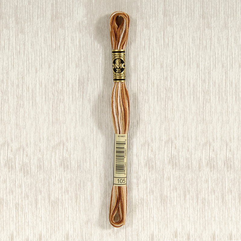 DMC 105 Variegated Tan/Brown 6 Strand Embroidery Floss