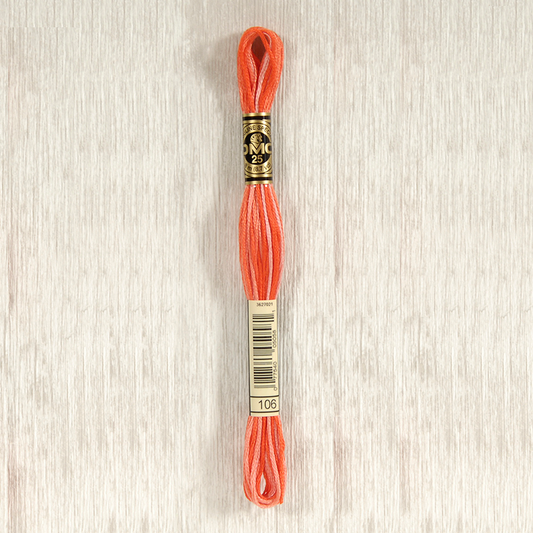 DMC 106 Variegated Coral 6 Strand Embroidery Floss