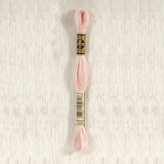 DMC 225 Ultra Very Light Shell Pink 6 Strand Embroidery Floss