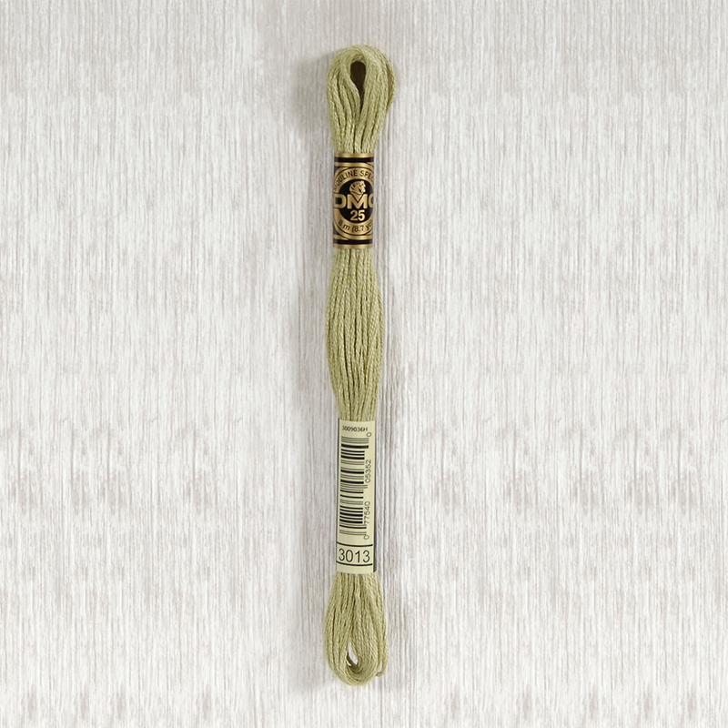 DMC 3013 Light Khaki Green 6 Strand Embroidery Floss