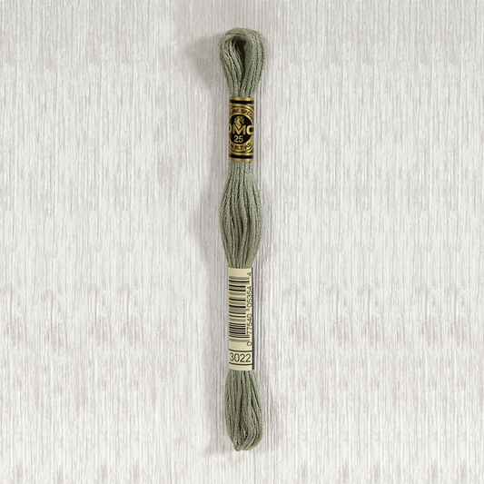 DMC 3022 Medium Brown Gray 6 Strand Embroidery Floss