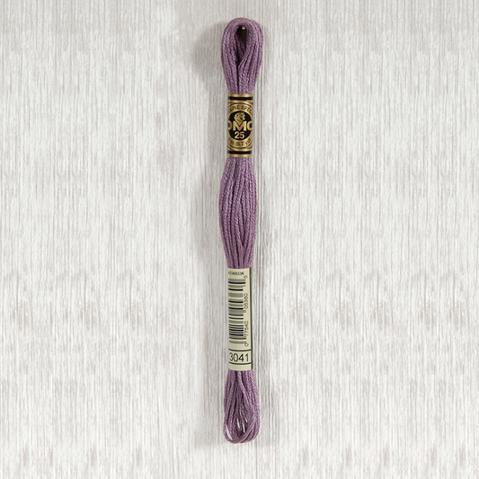 DMC 3041 Medium Antique Violet 6 Strand Embroidery Floss