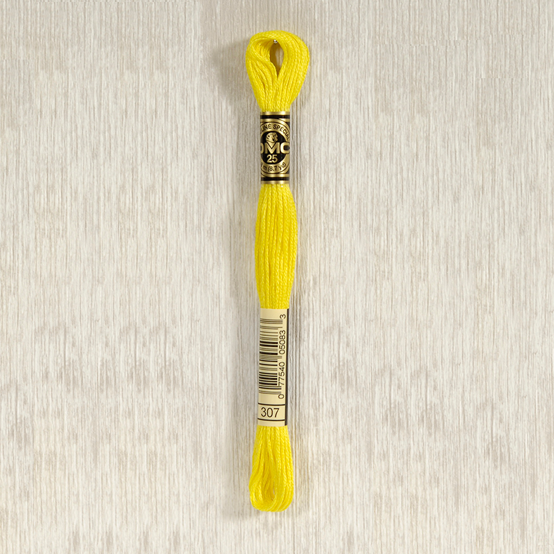 DMC 307 Lemon 6 Strand Embroidery Floss