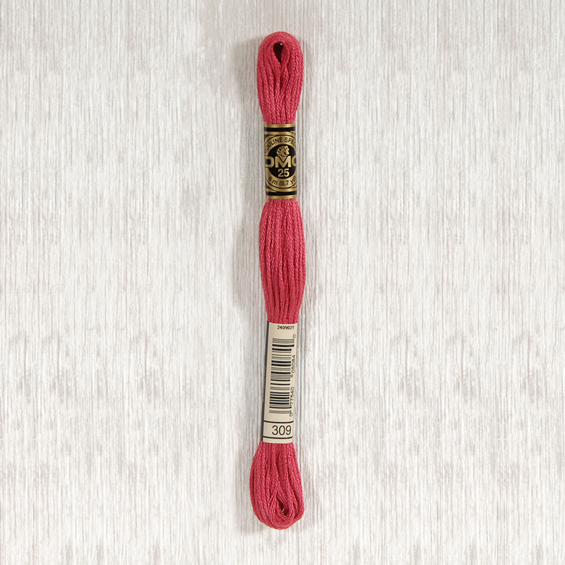 DMC 309 Ultra Very Dark Rose 6 Strand Embroidery Floss