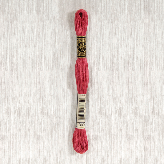 DMC 309 Ultra Very Dark Rose 6 Strand Embroidery Floss