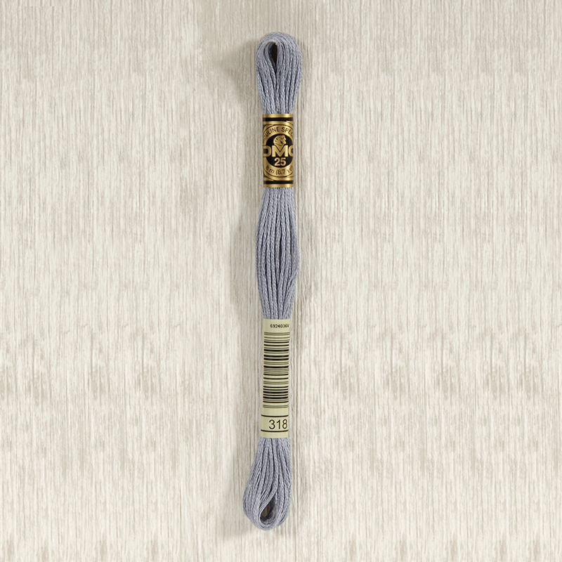 DMC 318 Light Steel Gray 6 Strand Embroidery Floss