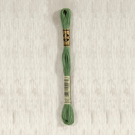 DMC 320 Medium Pistachio Green 6 Strand Embroidery Floss