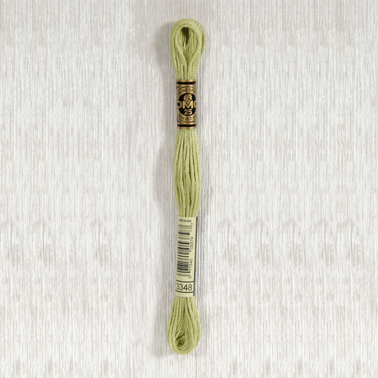 DMC 3348 Light Yellow Green 6 Strand Embroidery Floss