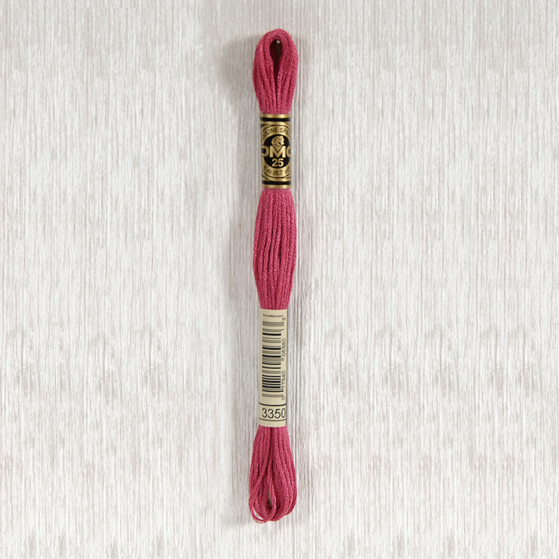 DMC 3350 Ultra Dark Dusty Rose 6 Strand Embroidery Floss