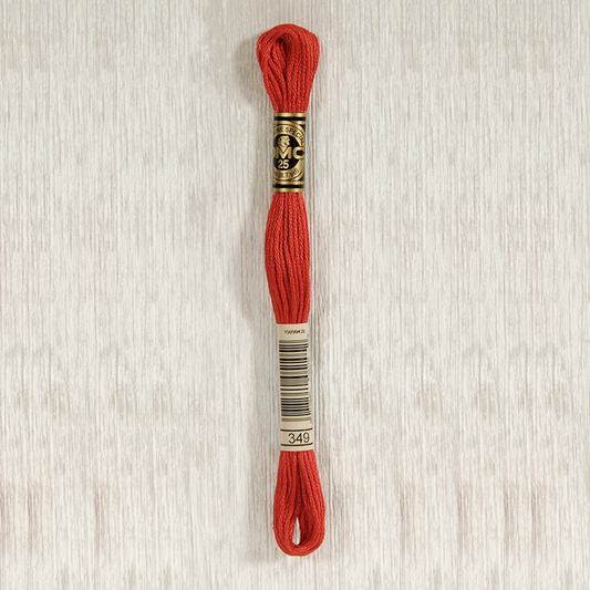 DMC 349 Dark Coral 6 Strand Embroidery Floss