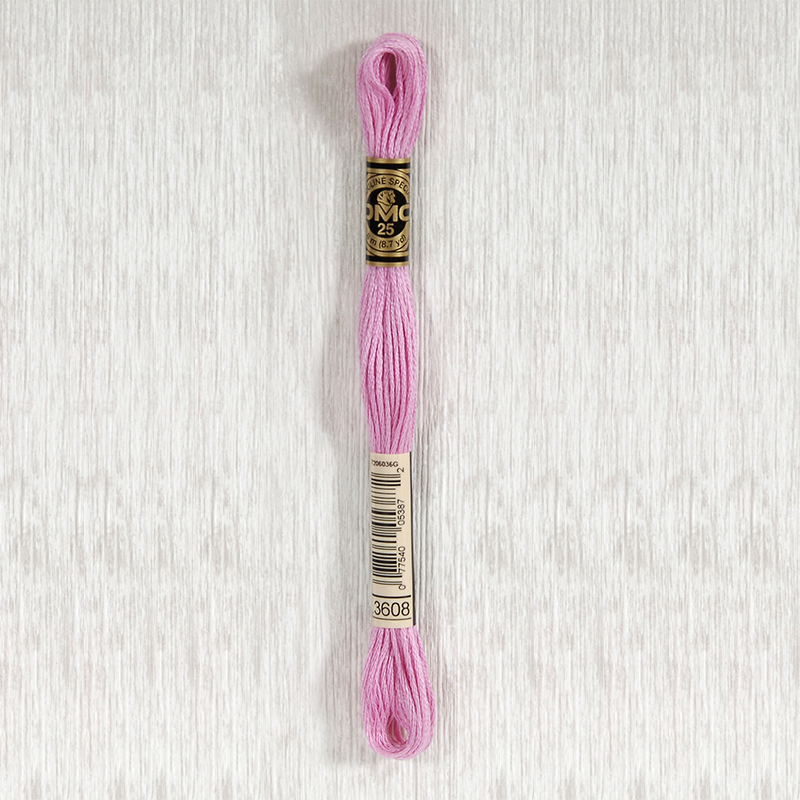 DMC 3608 Very Light Plum 6 Strand Embroidery Floss