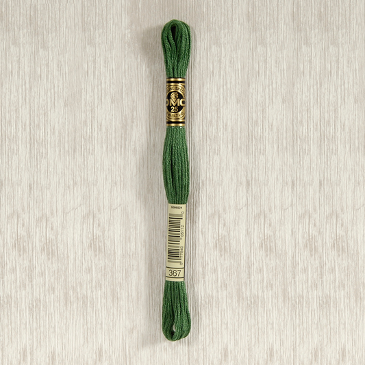 DMC 367 Dark Pistachio Green 6 Strand Embroidery Floss