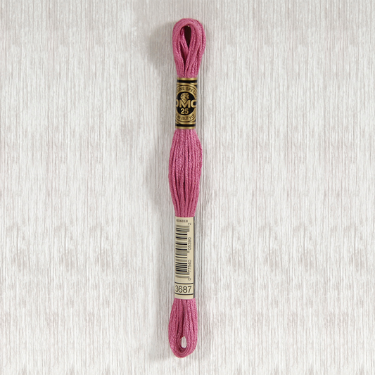 DMC 3687 Mauve 6 Strand Embroidery Floss