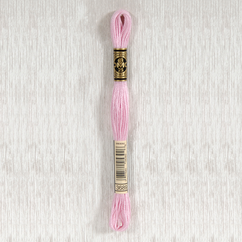 DMC 3689 Light Mauve 6 Strand Embroidery Floss