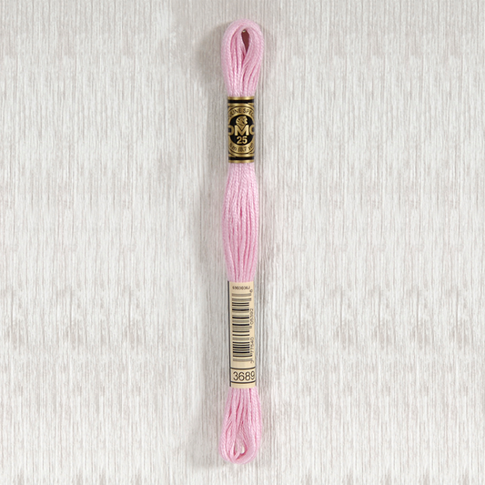 DMC 3689 Light Mauve 6 Strand Embroidery Floss