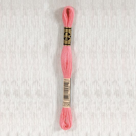 DMC 3706 Medium Melon 6 Strand Embroidery Floss