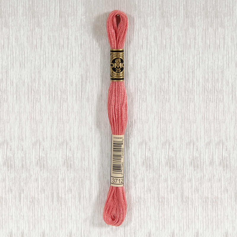 DMC 3712 Medium Salmon 6 Strand Embroidery Floss