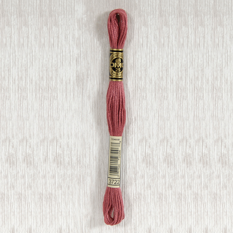 DMC 3722 Medium Shell Pink 6 Strand Embroidery Floss