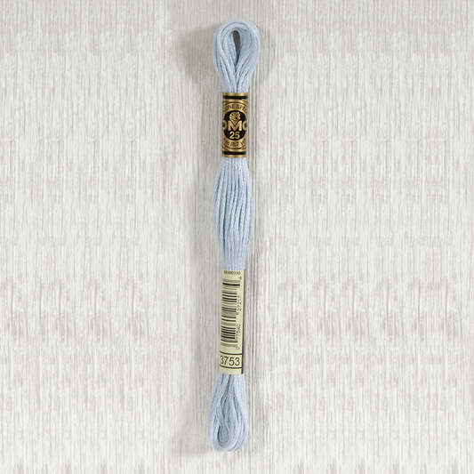 DMC 3753 Ultra Very Light Antique Blue 6 Strand Embroidery Floss