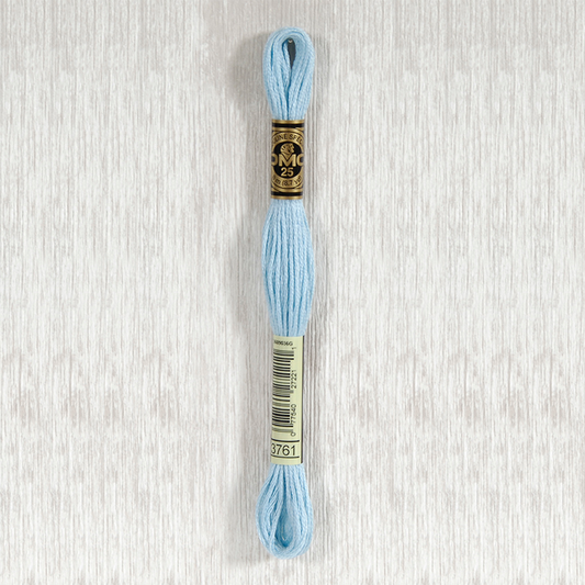 DMC 3761 Light Sky Blue 6 Strand Embroidery Floss