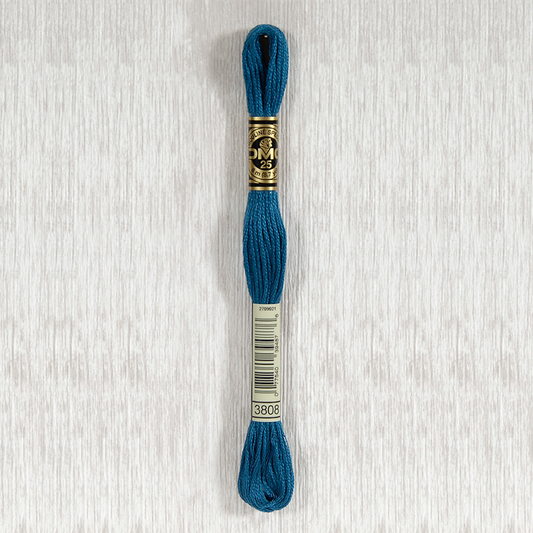 DMC 3808 Ultra Very Dark Turquoise 6 Strand Embroidery Floss