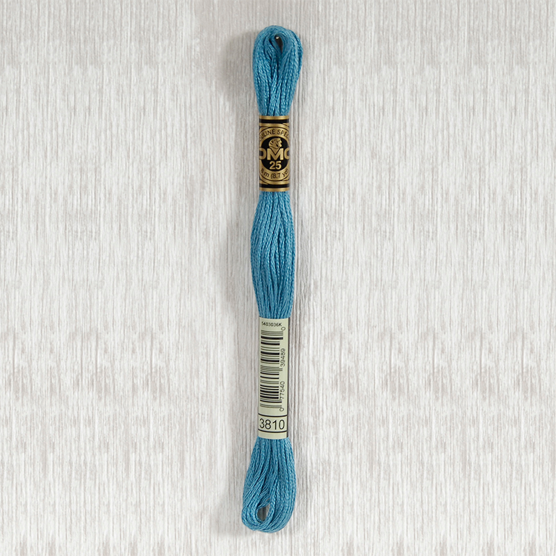 DMC 3810 Dark Turquoise 6 Strand Embroidery Floss