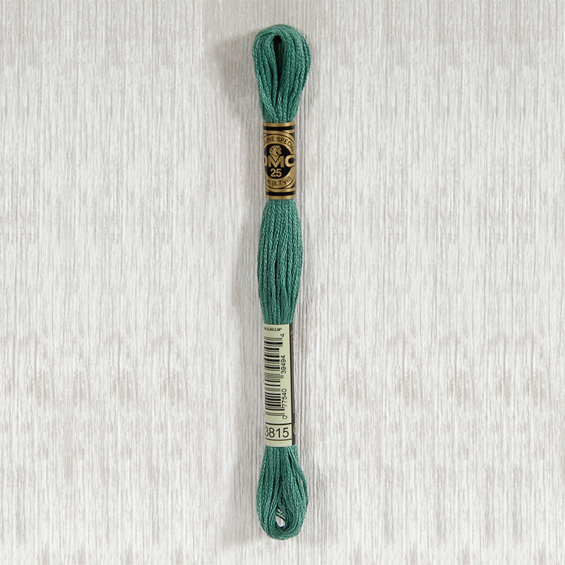 DMC 3815 Dark Celadon Green 6 Strand Embroidery Floss