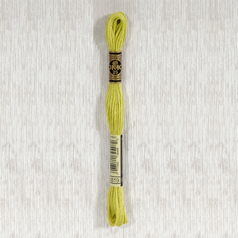 DMC 3819 Light Moss Green 6 Strand Embroidery Floss