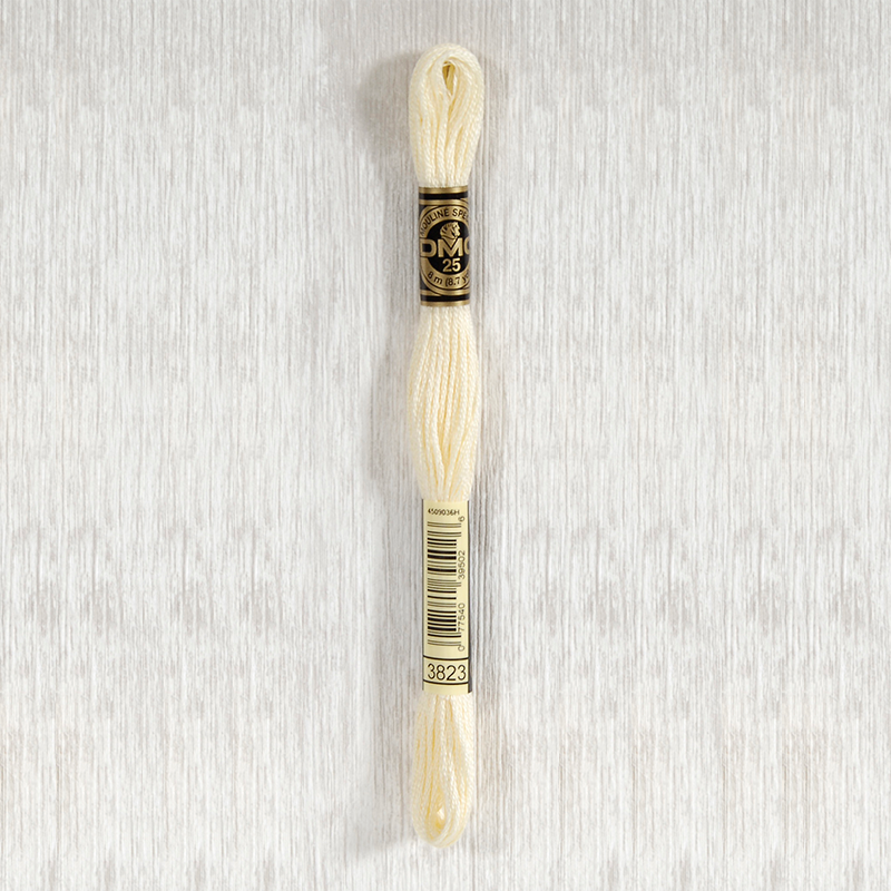 DMC 3823 Ultra Pale Yellow 6 Strand Embroidery Floss