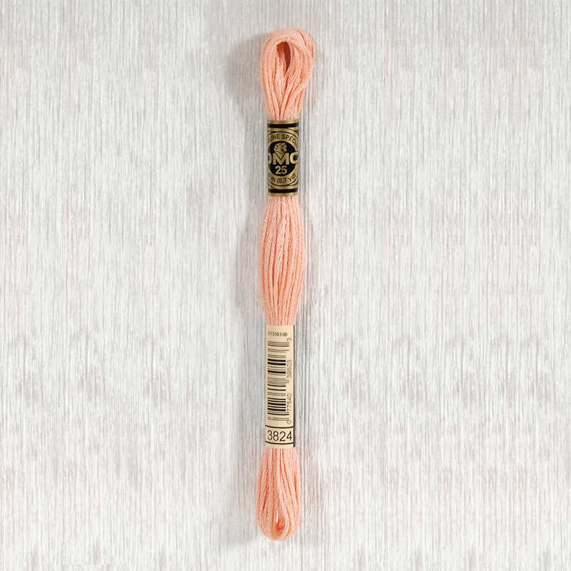 DMC 3824 Light Apricot 6 Strand Embroidery Floss