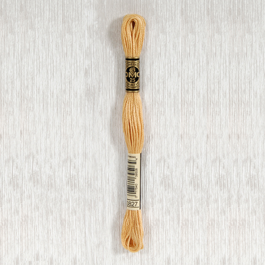 DMC 3827 Pale Golden Brown 6 Strand Embroidery Floss