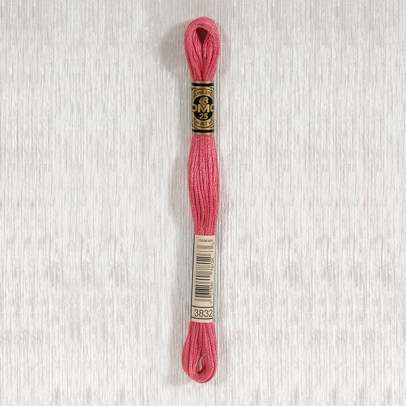 DMC 3832 Medium Raspberry 6 Strand Embroidery Floss