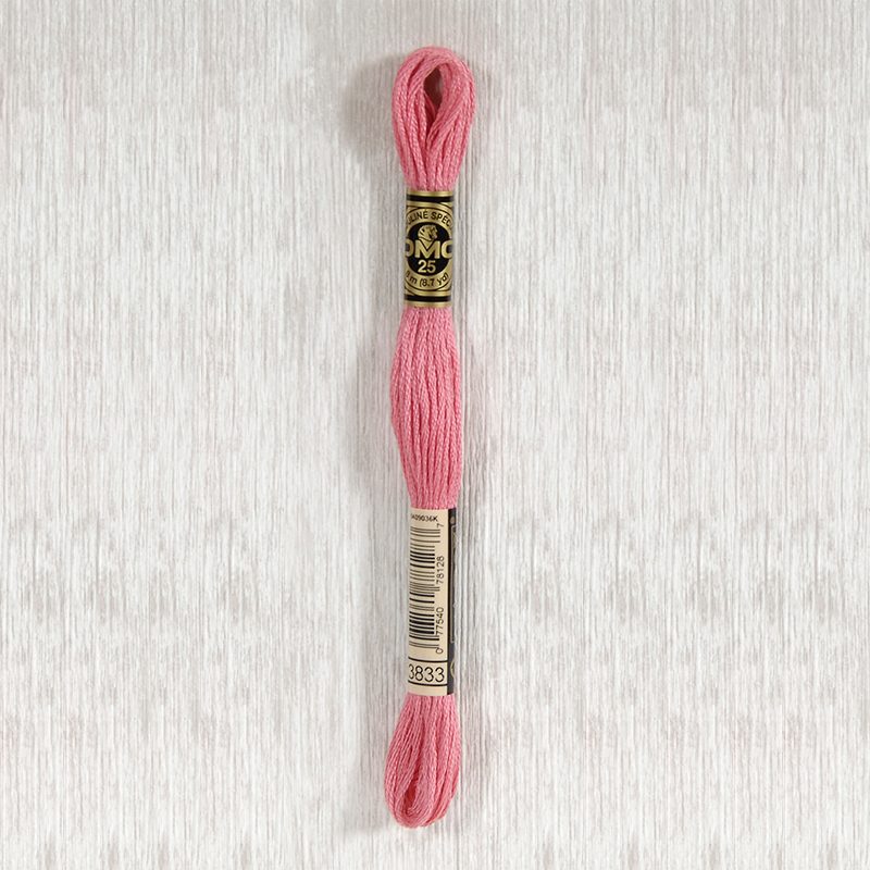 DMC 3833 Light Raspberry 6 Strand Embroidery Floss