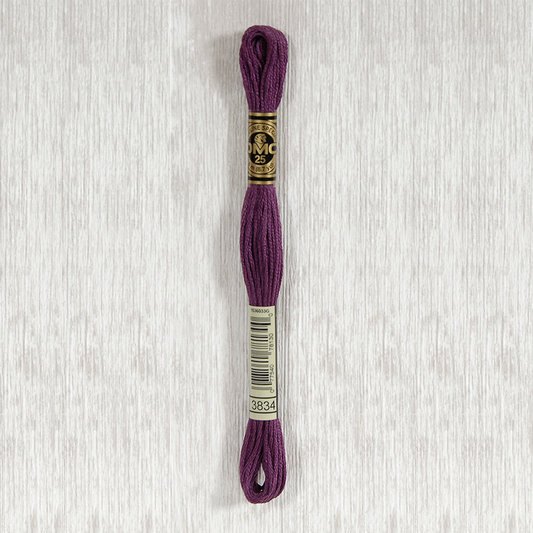 DMC 3834 Dark Grape 6 Strand Embroidery Floss