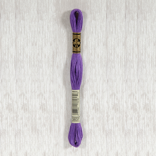 DMC 3837 Ultra Dark Lavender 6 Strand Embroidery Floss