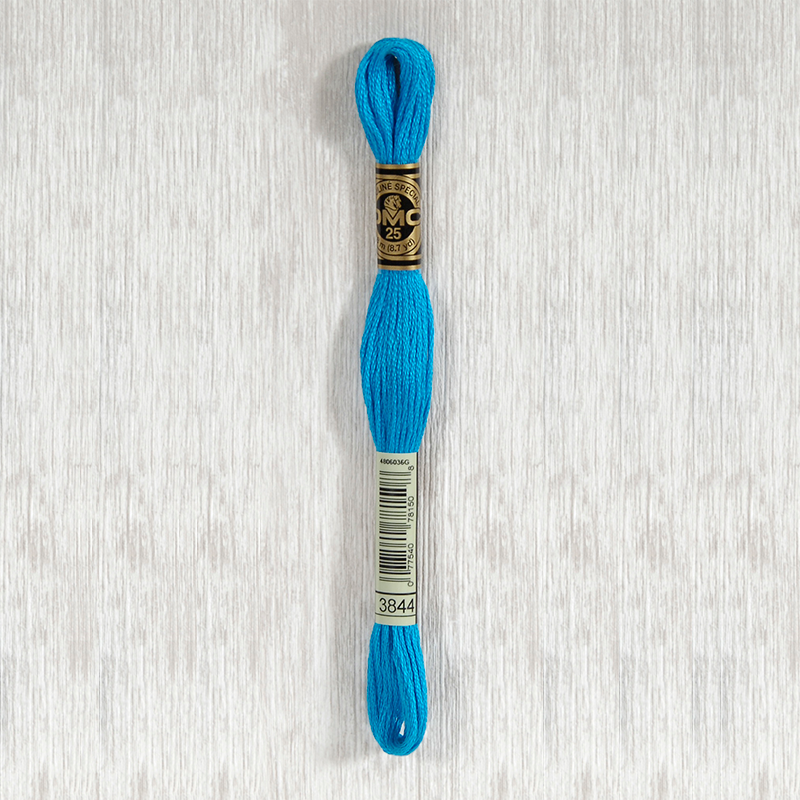 DMC 3843 Electric Blue 6 Strand Embroidery Floss