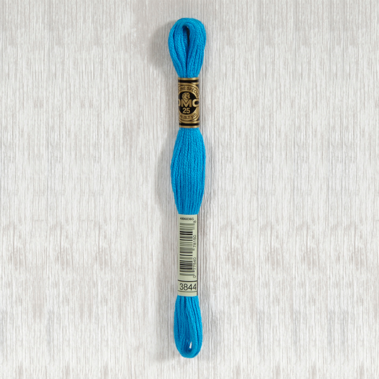 DMC 3843 Electric Blue 6 Strand Embroidery Floss