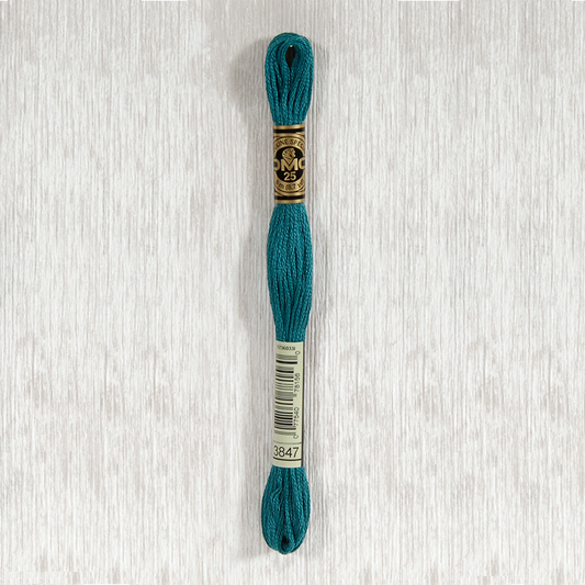 DMC 3847 Dark Teal Green 6 Strand Embroidery Floss