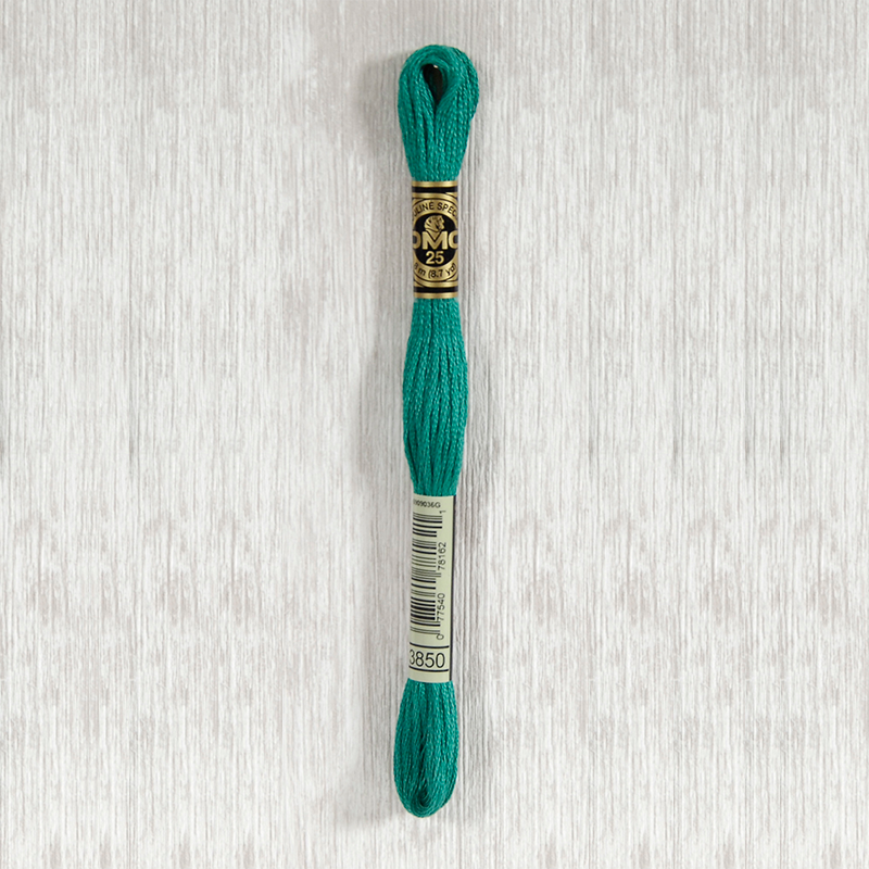 DMC 3850 Dark Bright Green 6 Strand Embroidery Floss