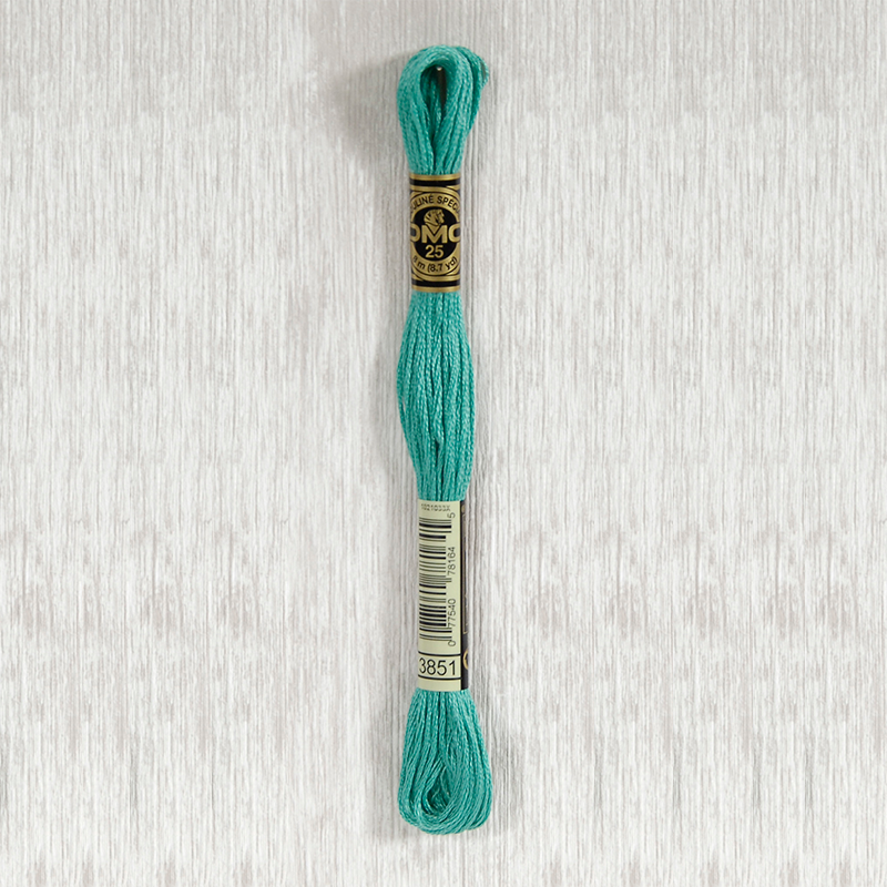 DMC 3851 Light Bright Green 6 Strand Embroidery Floss