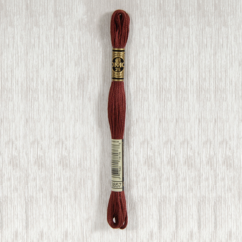 DMC 3857 Dark Rosewood 6 Strand Embroidery Floss