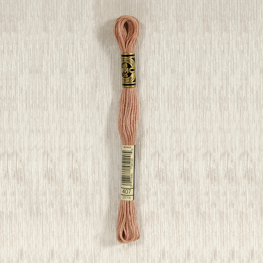 DMC 407 Dark Desert Sand 6 Strand Embroidery Floss