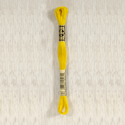 DMC 444 Dark Lemon 6 Strand Embroidery Floss